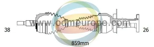 Arbre de transmission 4X4 ESTANFI EST-18-212410