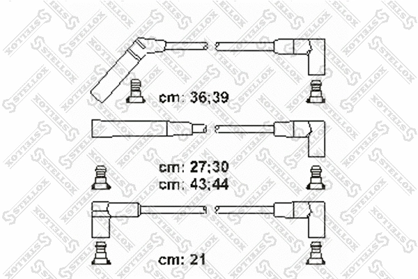 Kit de câbles d'allumage STELLOX 10-38209-SX