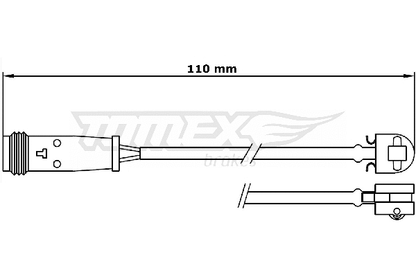 Contact d'avertissement, usure des plaquettes de frein TOMEX Brakes TX 31-17