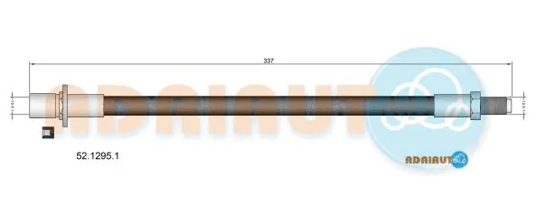 Flexible de frein ADRIAUTO 52.1295.1