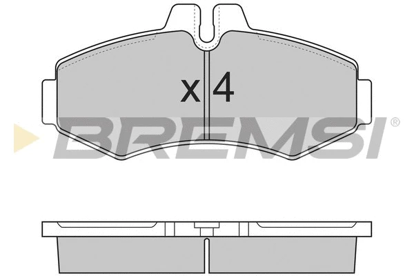 Kit de plaquettes de frein, frein à disque BREMSI BP2821