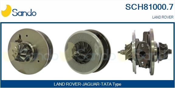 Groupe carter, turbocompresseur SANDO SCH81000.7