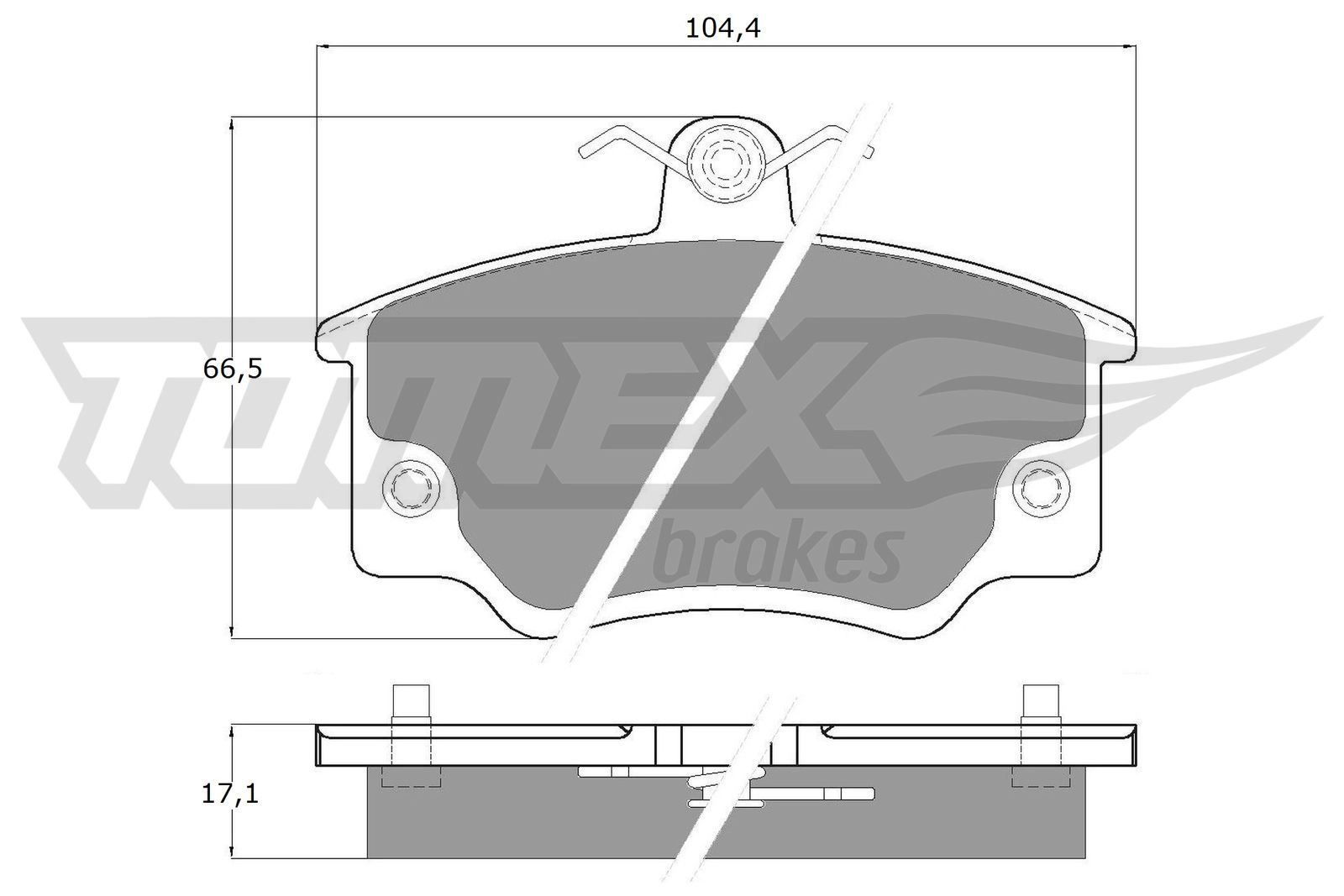 Kit de plaquettes de frein, frein à disque TOMEX Brakes TX 10-731