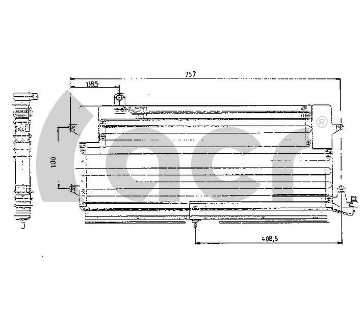Condenseur, climatisation ACR 300047