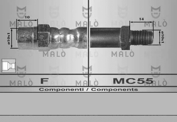 Flexible de frein AKRON-MALÒ 8178