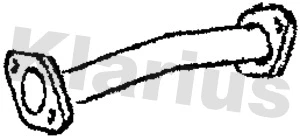 Tuyau d'échappement KLARIUS 301582