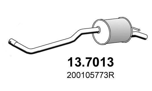 Silencieux arrière ASSO 13.7013