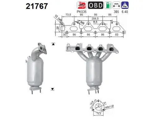 Catalyseur AS 21767