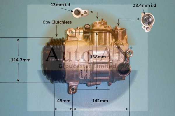 Compresseur, climatisation AUTO AIR GLOUCESTER 14-1762