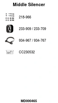Silencieux central FA1 MD000465