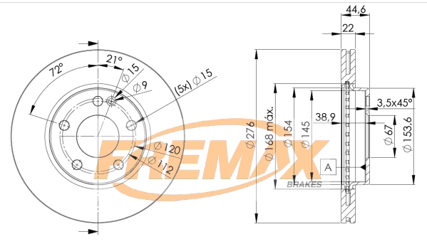 Disque de frein FREMAX BD-0111
