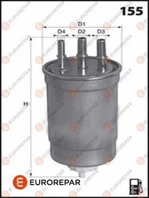 Filtre à carburant EUROREPAR 1643627580