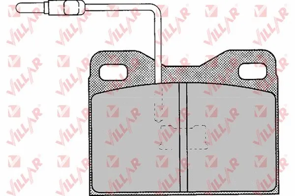 Kit de plaquettes de frein, frein à disque VILLAR 626.0121