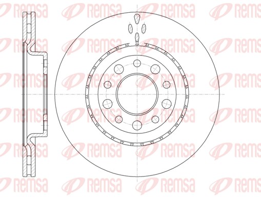 Disque de frein REMSA 6966.10