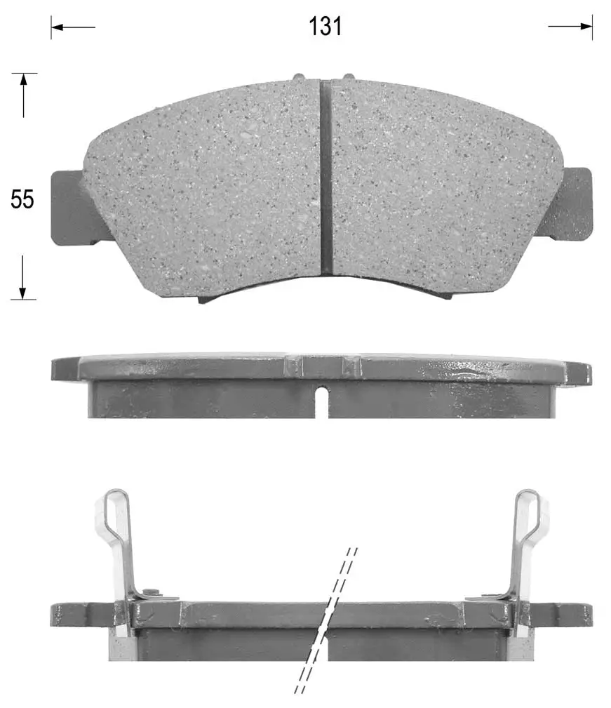 Kit de plaquettes de frein, frein à disque KAISHIN FK5073