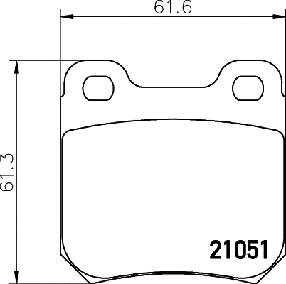 Kit de plaquettes de frein, frein à disque PAGID T1015