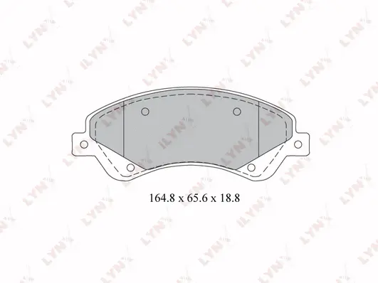 Kit de plaquettes de frein, frein à disque LYNXAUTO BD-3034