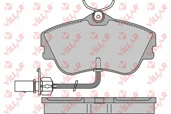 Kit de plaquettes de frein, frein à disque VILLAR 626.0977