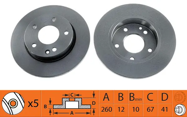 Disque de frein SB BR31109
