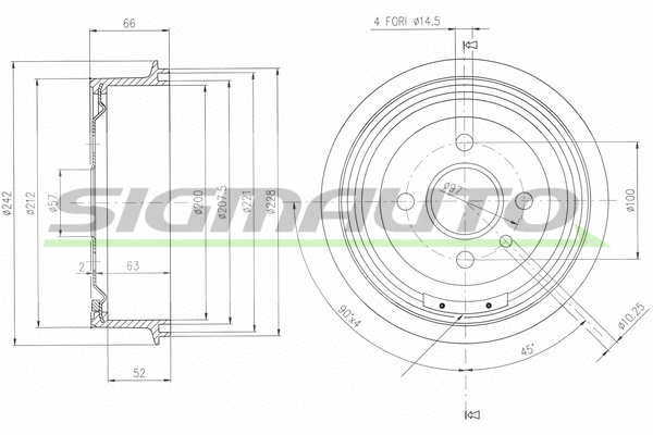 Tambour de frein SIGMAUTO DR5138