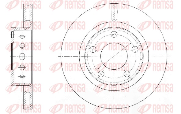 Disque de frein REMSA 61363.10