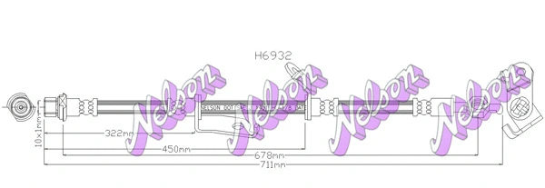 Flexible de frein KAWE H6932