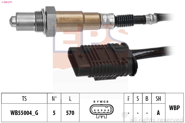 Sonde lambda EPS 1.998.571
