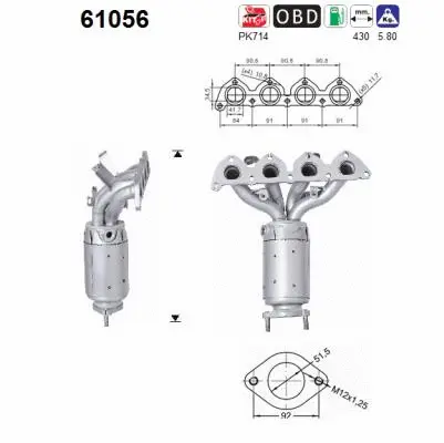 Catalyseur AS 61056