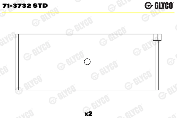 Coussinet de tête de bielle GLYCO 71-3732 STD