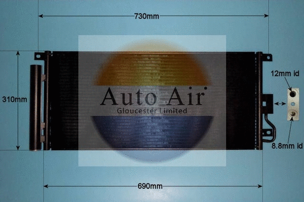 Condenseur, climatisation AUTO AIR GLOUCESTER 16-1441
