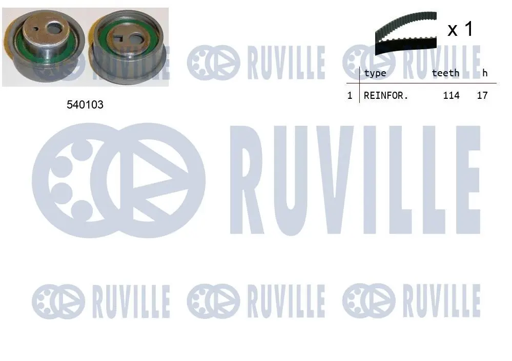 Kit de courroie crantée RUVILLE 550073
