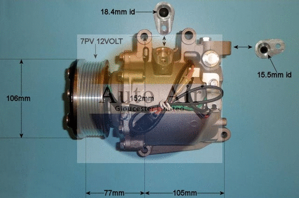 Compresseur, climatisation AUTO AIR GLOUCESTER 14-4903P