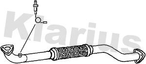 Tuyau d'échappement KLARIUS 301809