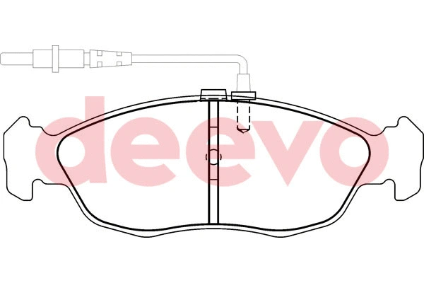 Kit de plaquettes de frein, frein à disque DEEVO BP59860