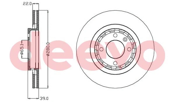 Disque de frein DEEVO BD26440