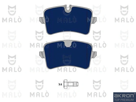 Kit de plaquettes de frein, frein à disque AKRON-MALÒ 1051092