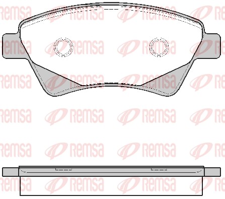 Kit de plaquettes de frein, frein à disque REMSA 0976.20
