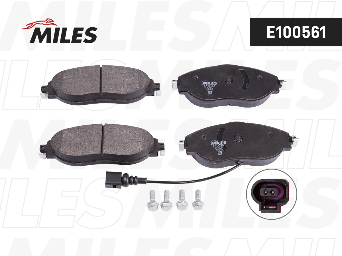 Kit de plaquettes de frein, frein à disque MILES E100561