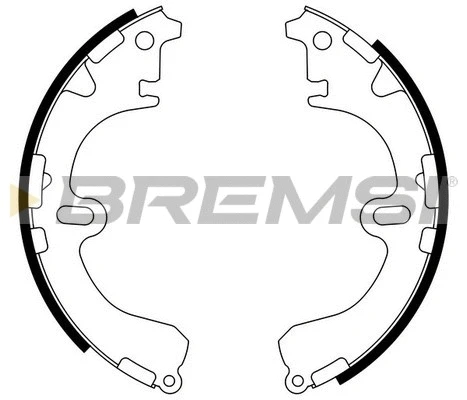 Jeu de mâchoires de frein BREMSI GF0933