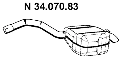 Silencieux arrière EBERSPÄCHER 34.070.83