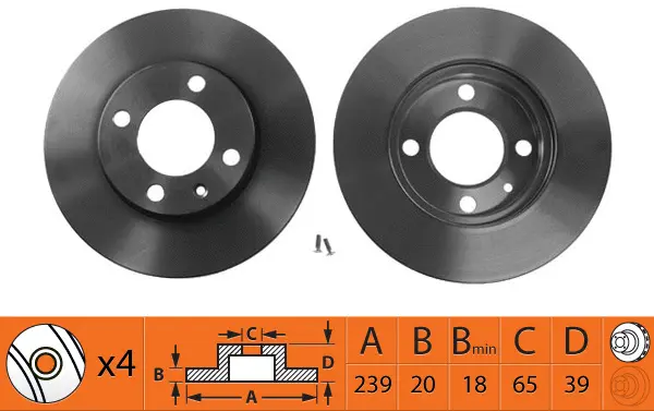 Disque de frein SB BR33134T