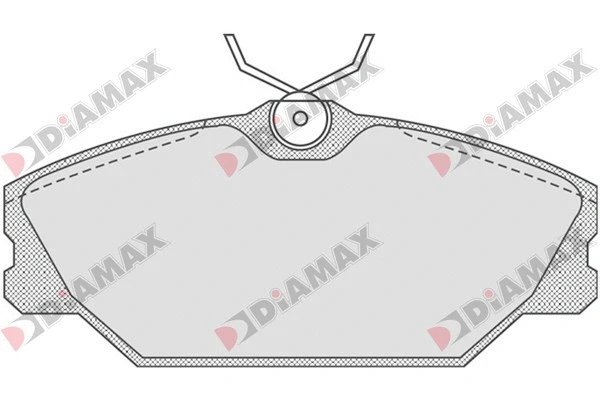 Kit de plaquettes de frein, frein à disque DIAMAX N09072