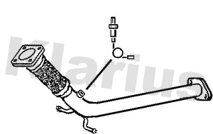 Tuyau d'échappement KLARIUS 120435