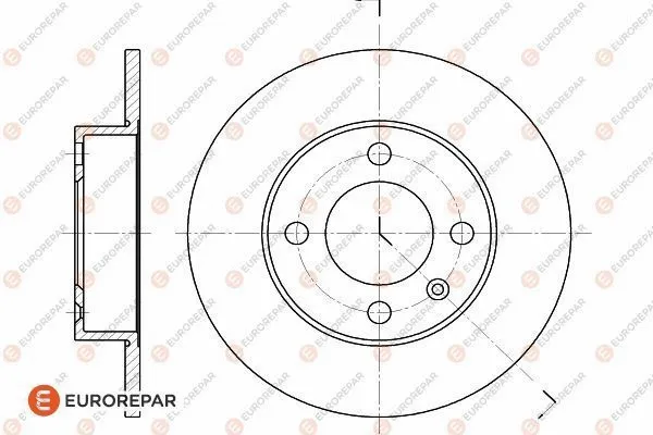 Disque de frein EUROREPAR 1618871080