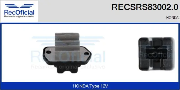 Résistance, pulseur d'air habitacle RECOFICIAL RECSRS83002.0