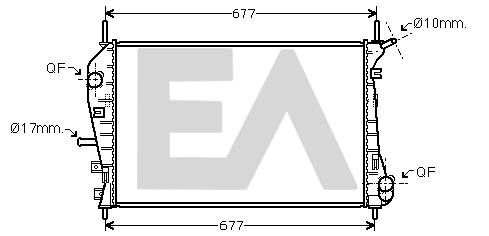 Radiateur, refroidissement du moteur EACLIMA 31R22126