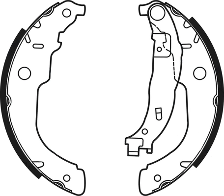 Jeu de mâchoires de frein ABTEX ABS4113