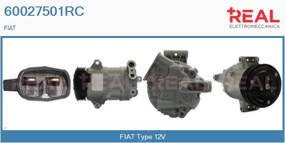 Compresseur, climatisation REAL 60027501RC