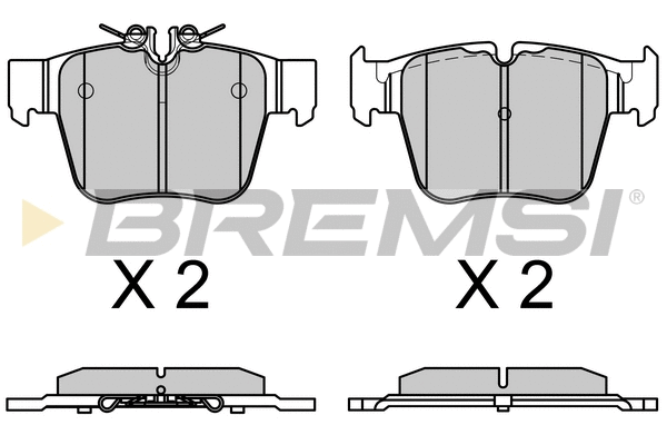 Kit de plaquettes de frein, frein à disque BREMSI BP3757
