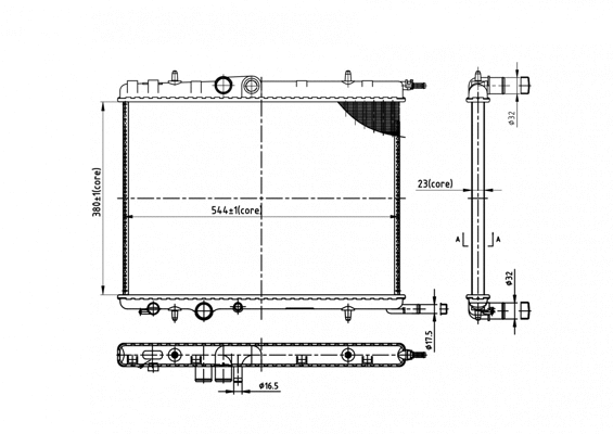 Radiateur, refroidissement du moteur HART 606 994